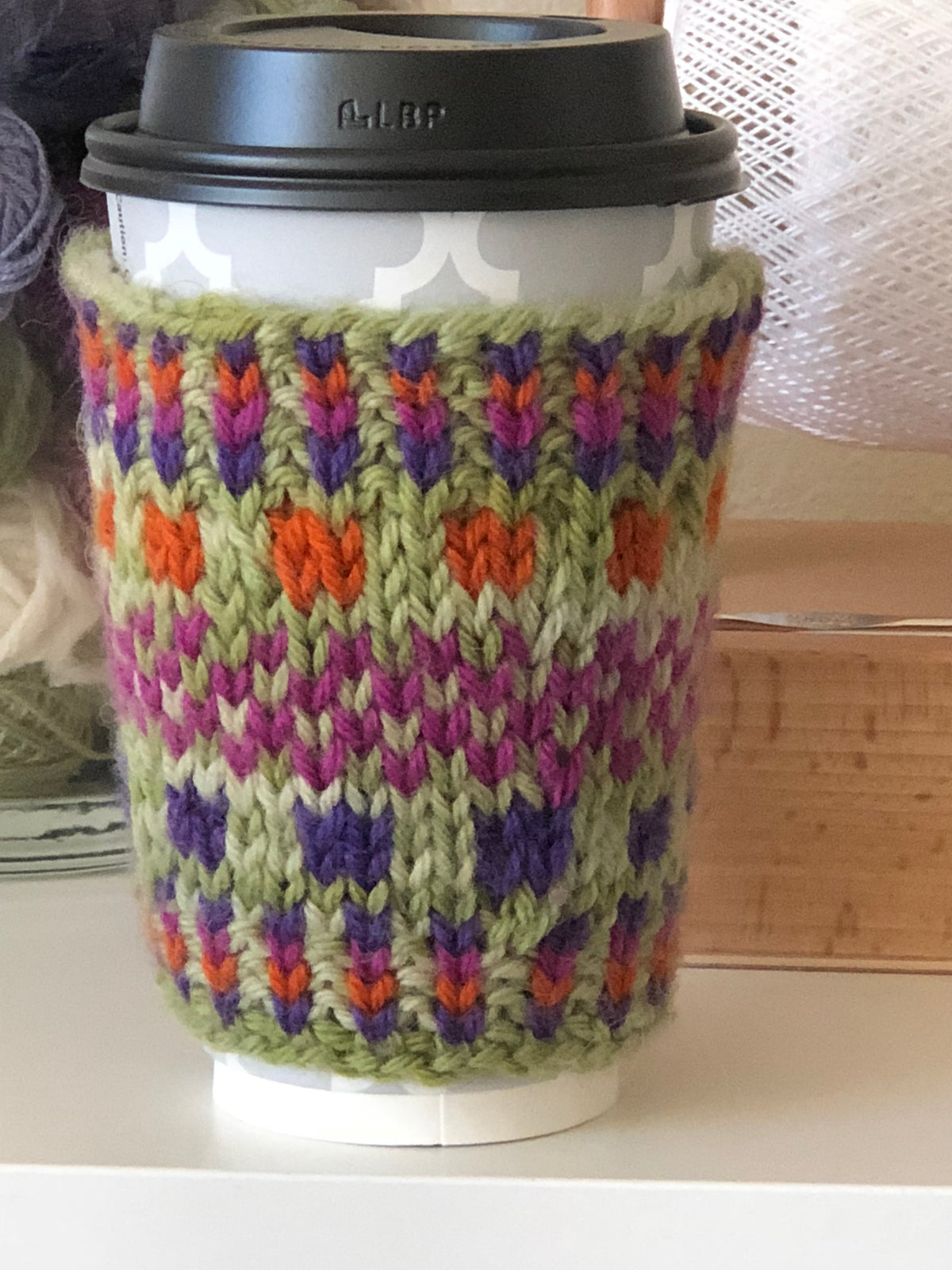 Paper Cup Cozy Quick Knitting Pattern